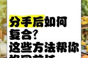 分手后如何挽回对方？（15个有效方法教你成功挽回爱情）