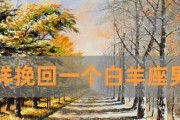 挽回白羊女的心，从内心出发（如何让白羊女重新爱上你，关键是内在的改变）